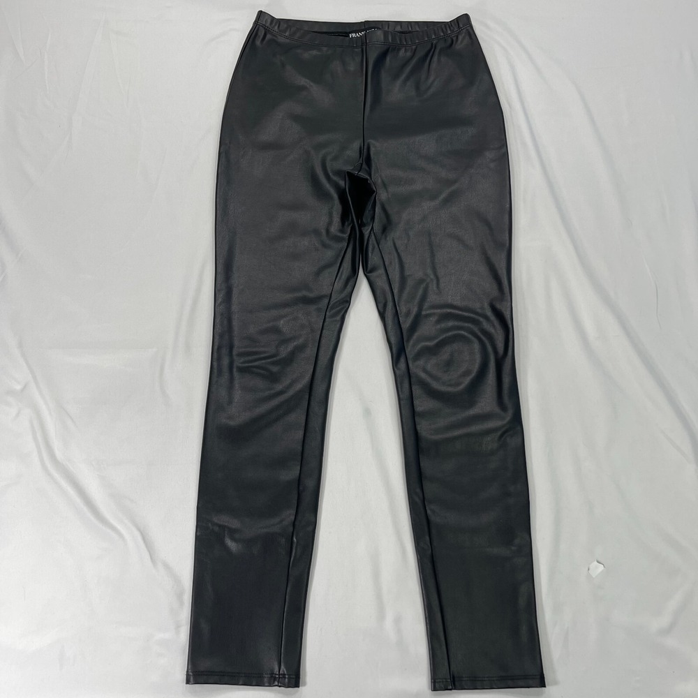 Frank Lyman Faux Leather‎ Leggings Womens Small Pants Montreal Design Collection